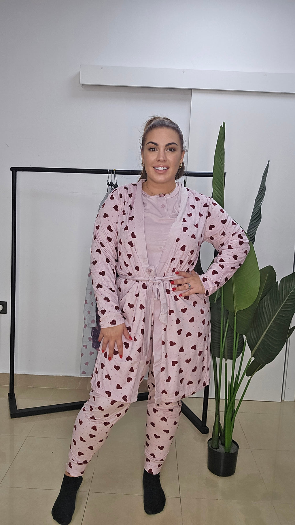 Pijama 3 piezas Corazon