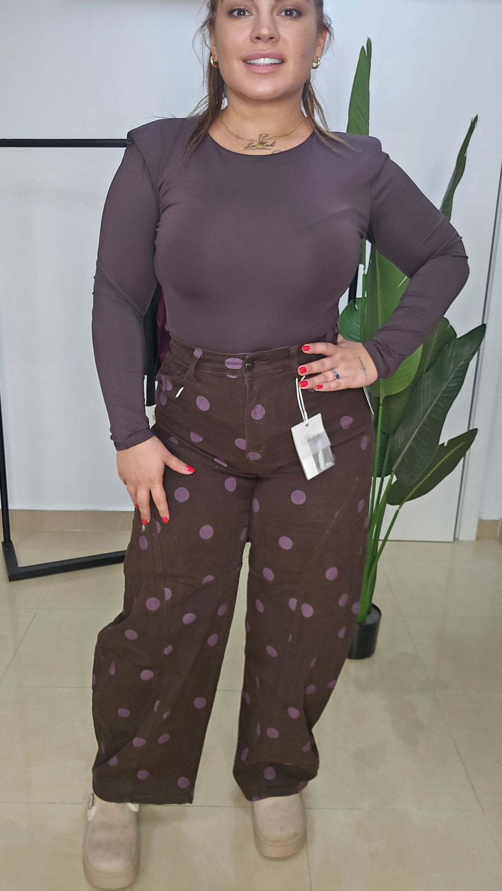Pantalon Vaquero Topitos