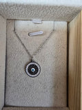 Collar Ojo Turco Redondo Plata