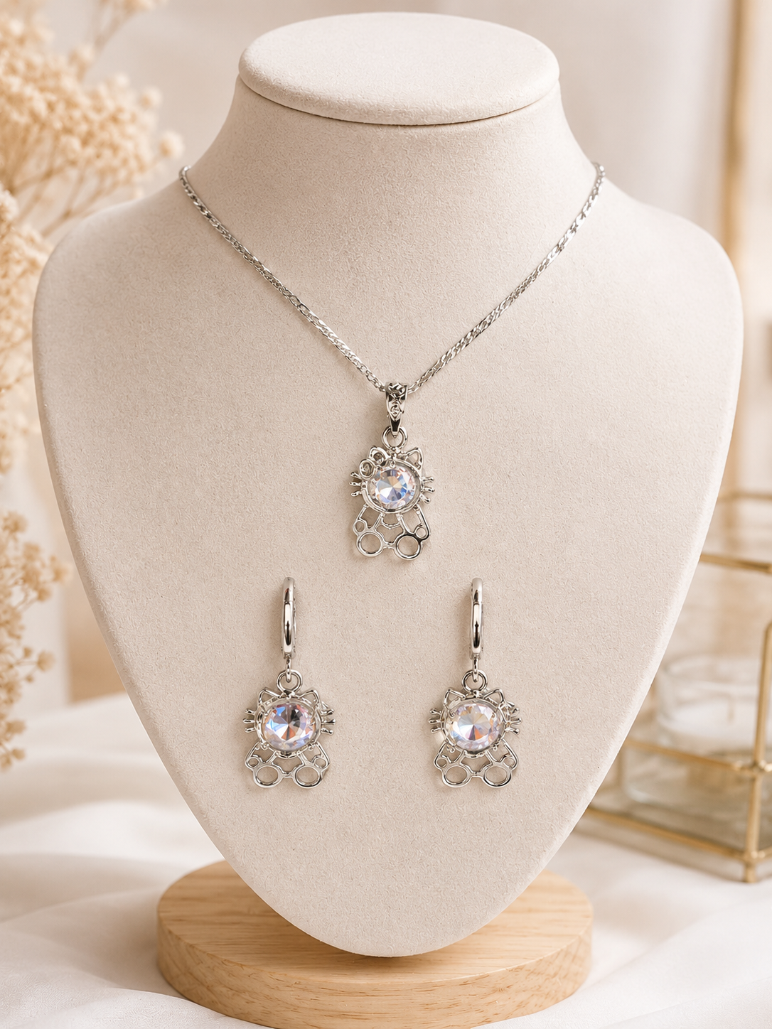Conjunto Hello Kitty Plata