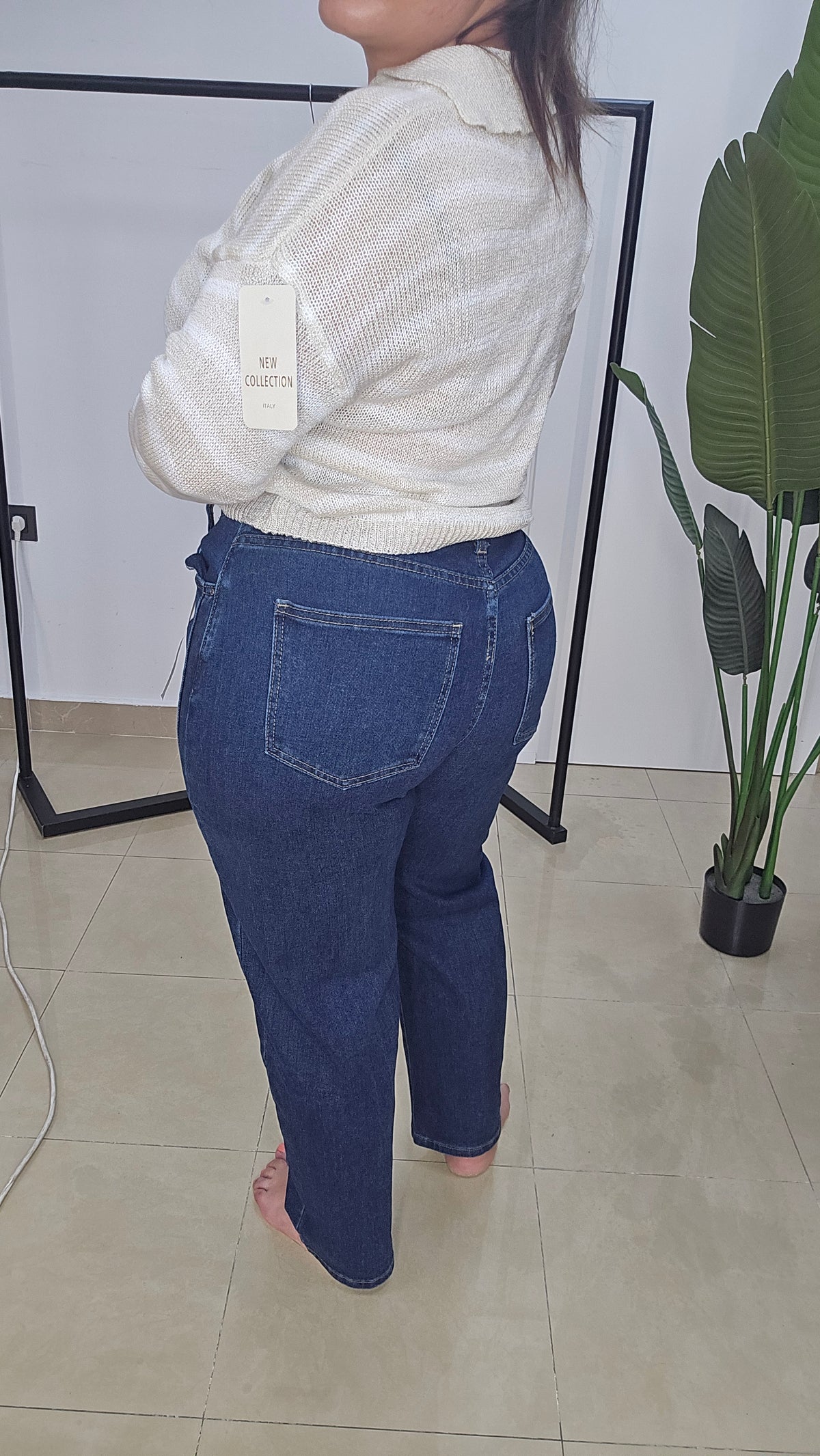 Pantalon Vaquero Ballon Coral