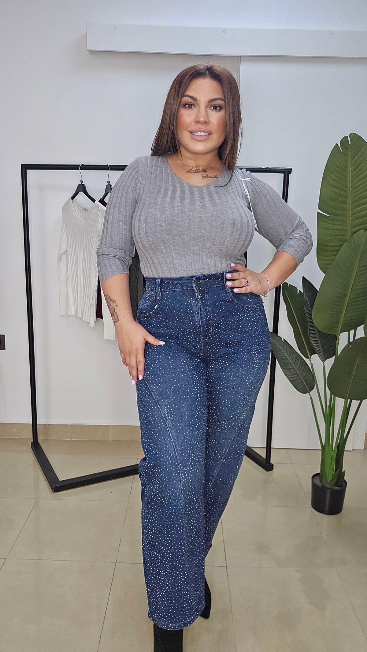 Pantalon Vaquero Brillo Sofia