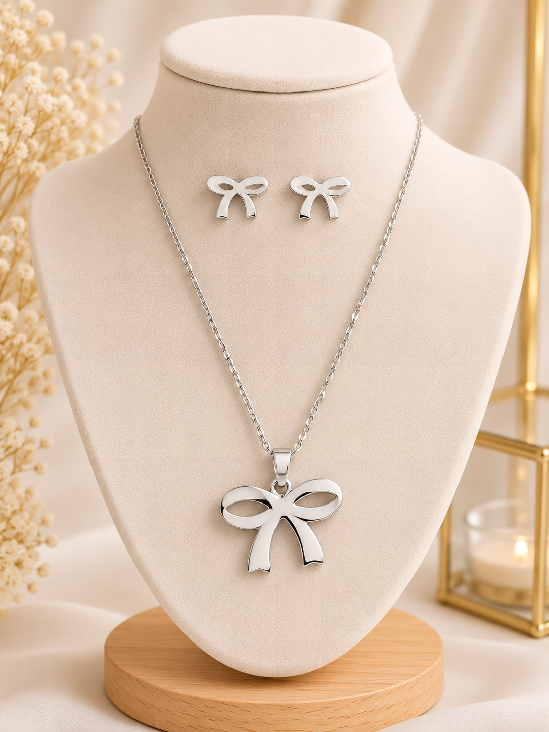 Conjunto Lazos Plata