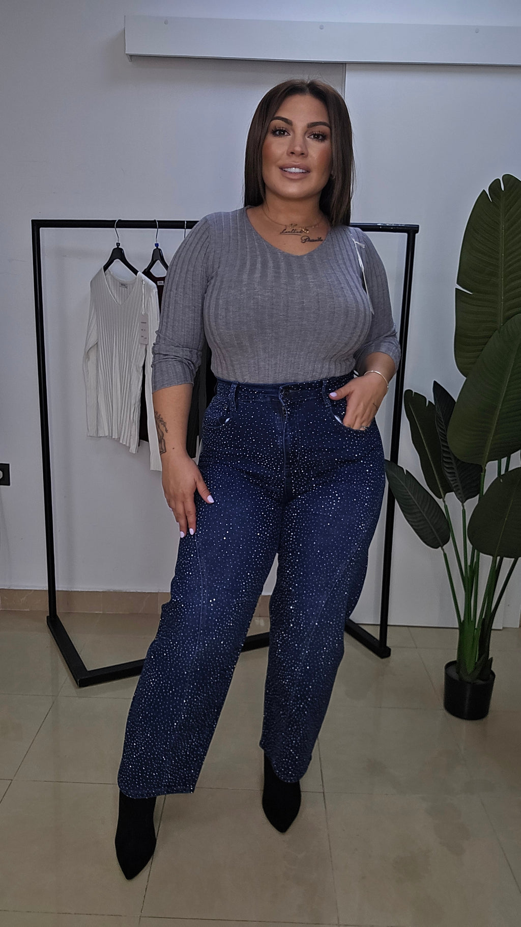Pantalon Vaquero Brillo Sofia
