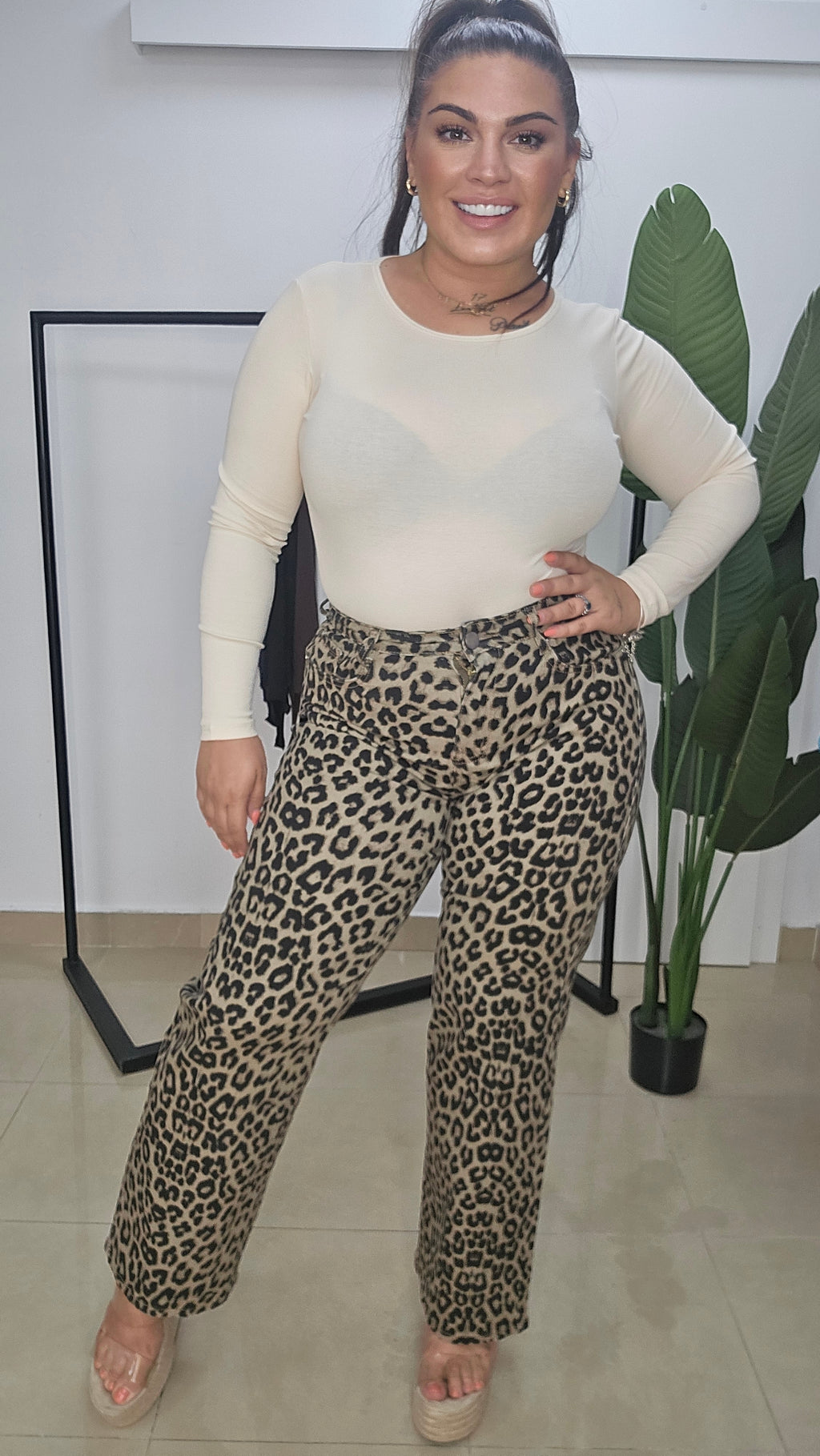 Pantalon Vaquero Animal Print