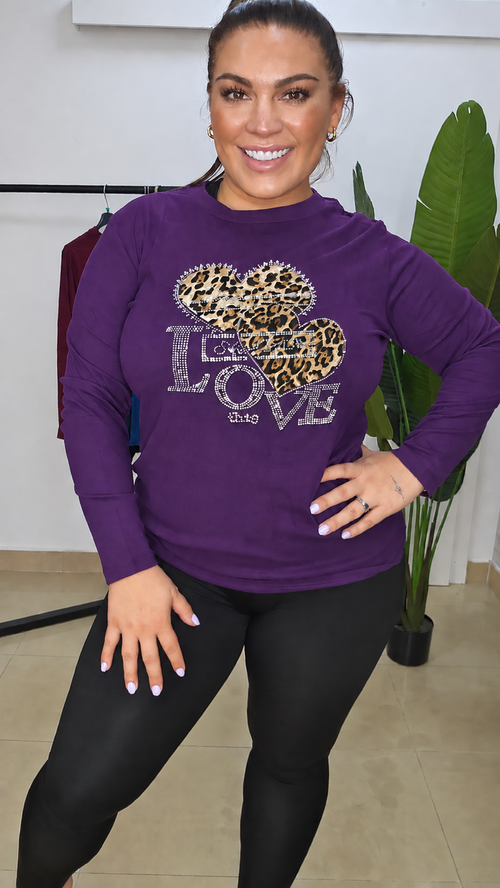 Camiseta Terciopelo Love