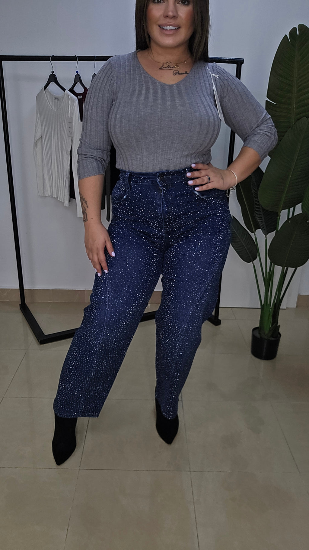 Pantalon Vaquero Brillo Sofia