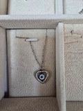 Collar Ojo turco Corazon Plata