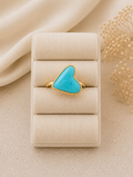 Anillo Corazon Turquesa