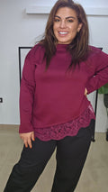Sudadera Confy Encaje