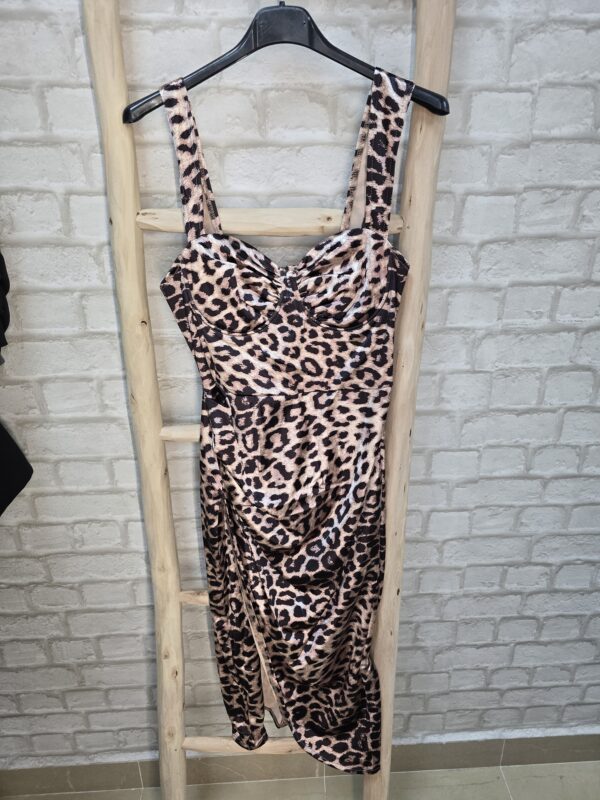 Vestido leopardo raso - Imagen 5