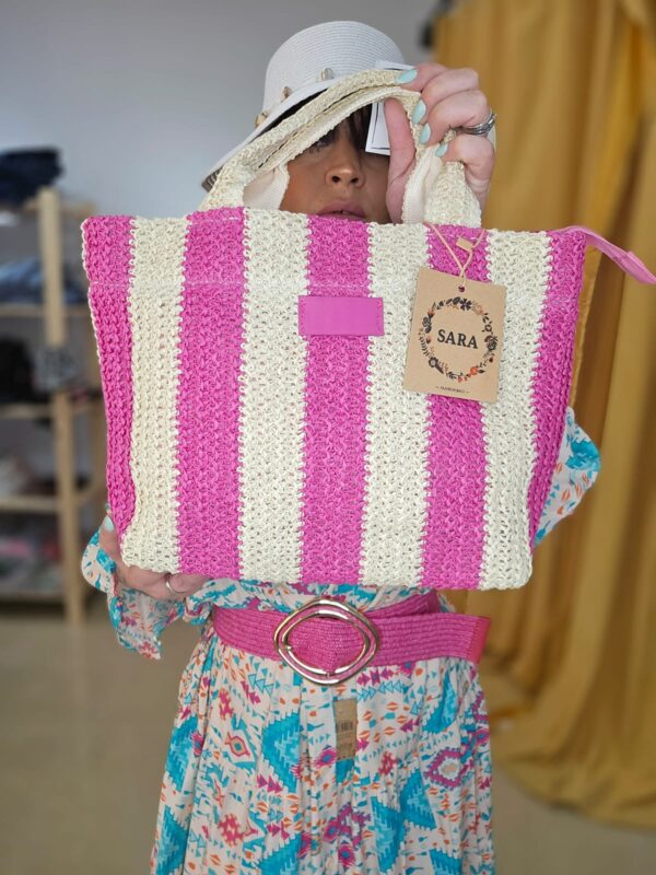Bolso mykonos rosa