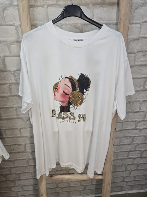 Camiseta estampado con brillos - Imagen 8
