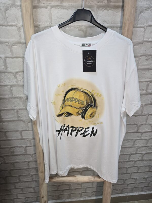 Camiseta estampado con brillos - Imagen 7