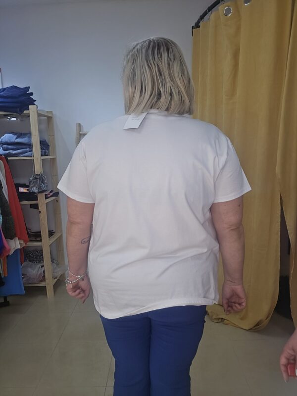 Camiseta estampado con brillos - Imagen 3